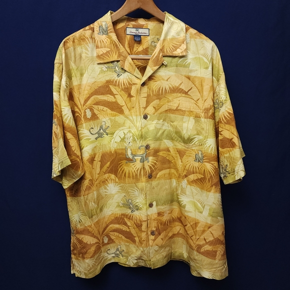 Tommy Bahama silk Monkeys and Bananas Large - Picture 1 of 9